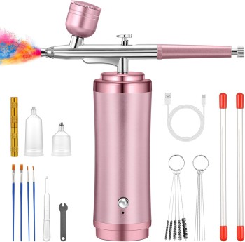 Gocheer Cordless Airbrush Kit - Rechargeable with 0.2/0.3/0.5mm Nozzles
