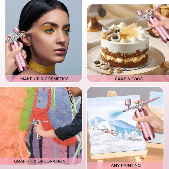 Gocheer Cordless Airbrush Kit - Rechargeable with 0.2/0.3/0.5mm Nozzles (image 5)